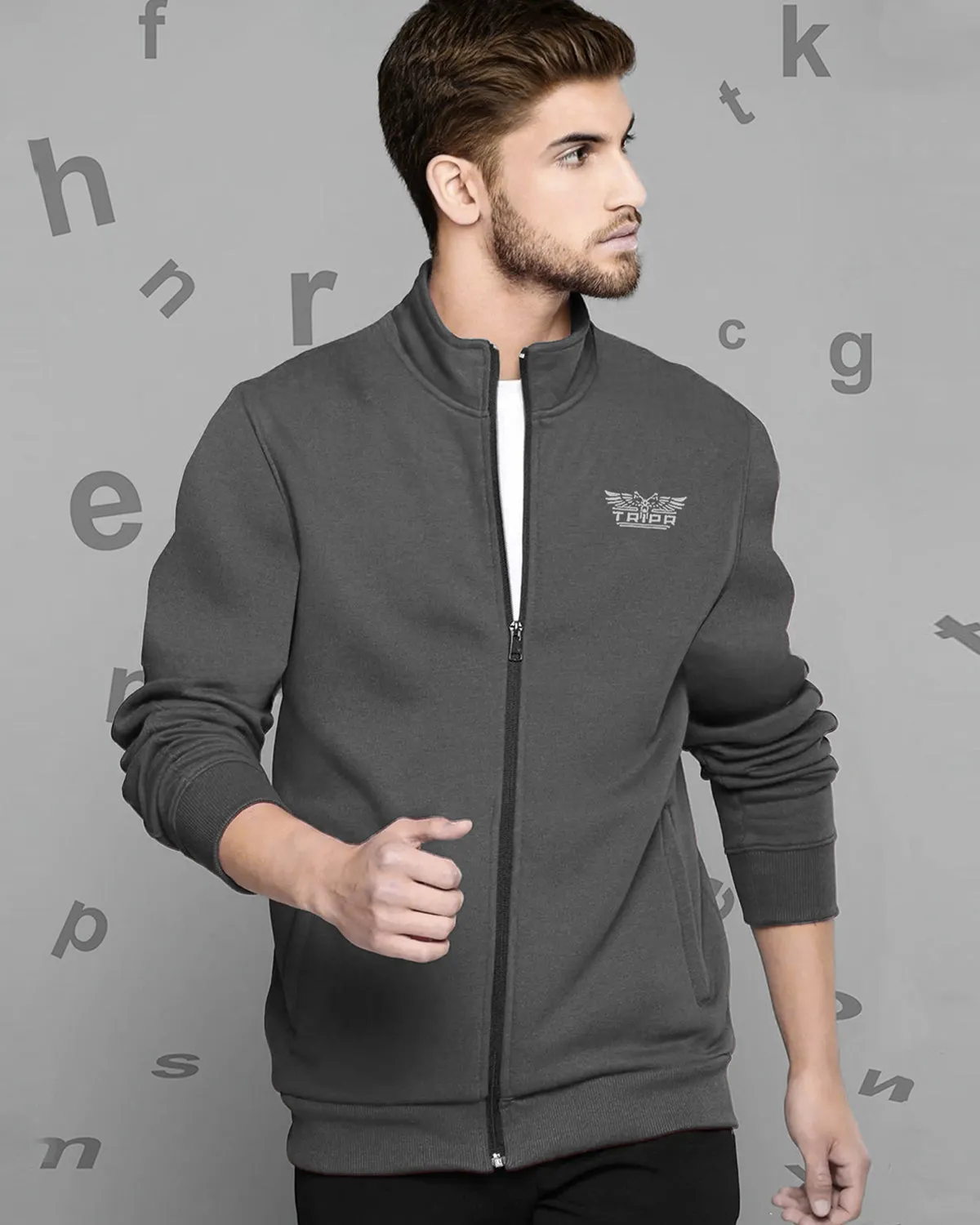 Men Casual Jacket - Dark Grey