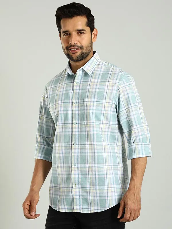 Men Checked Full Sleeve Cotton Shirt