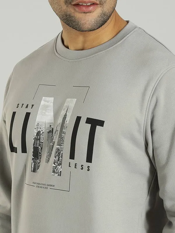 Men Graphic Crew Neck Sweatshirt