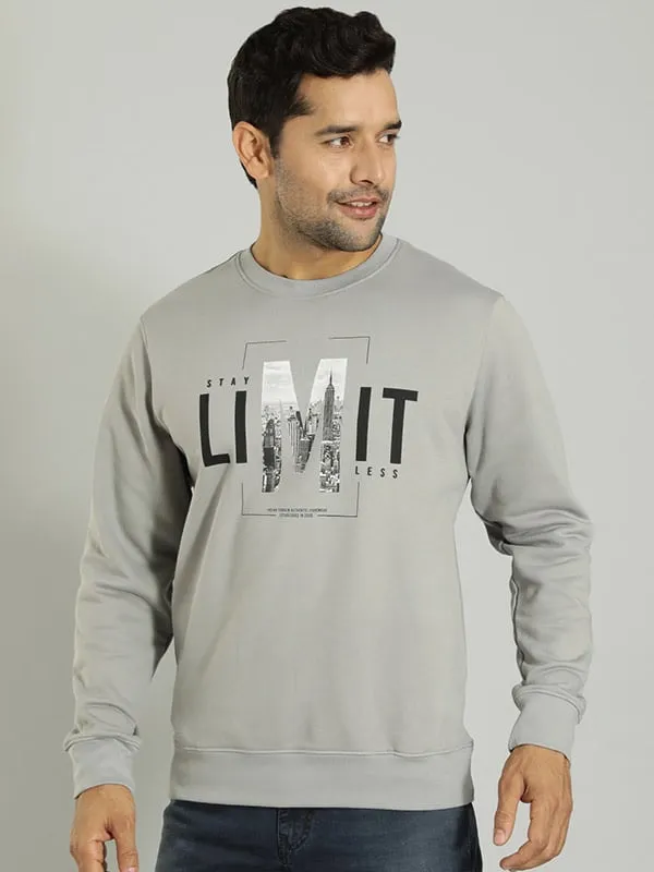 Men Graphic Crew Neck Sweatshirt