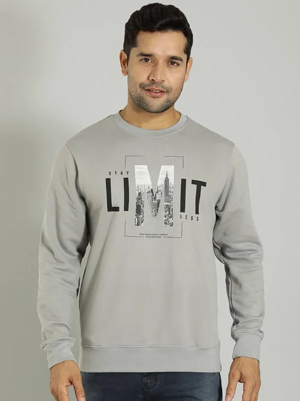 Men Graphic Crew Neck Sweatshirt