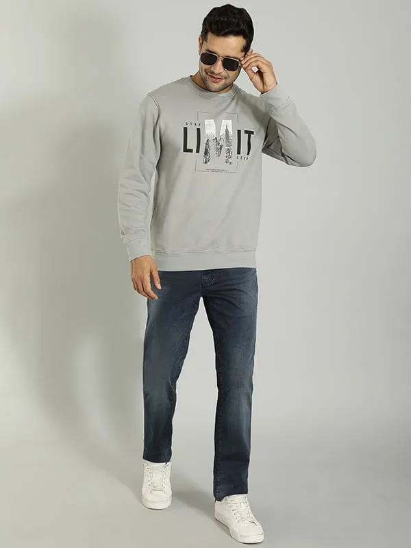 Men Graphic Crew Neck Sweatshirt