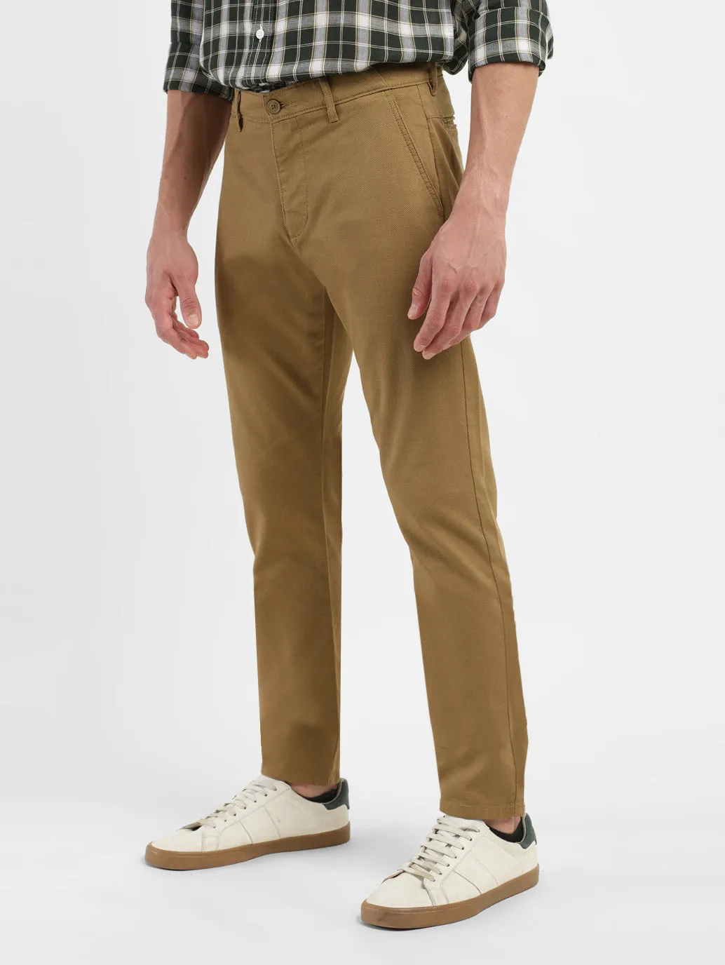 Men's 512 Brown Slim Tapered Fit Trousers