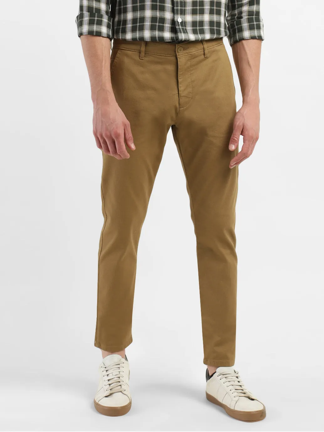 Men's 512 Brown Slim Tapered Fit Trousers