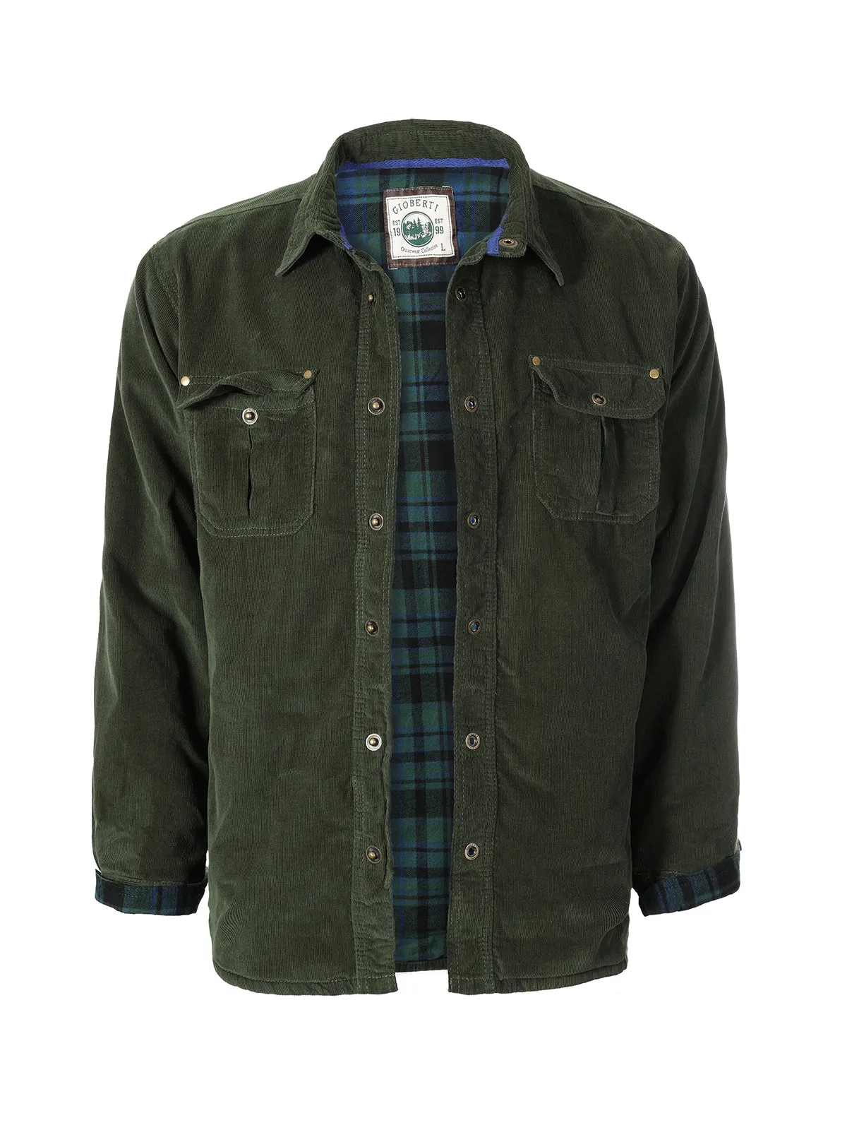 Men's Corduroy Jacket with Flannel Lining