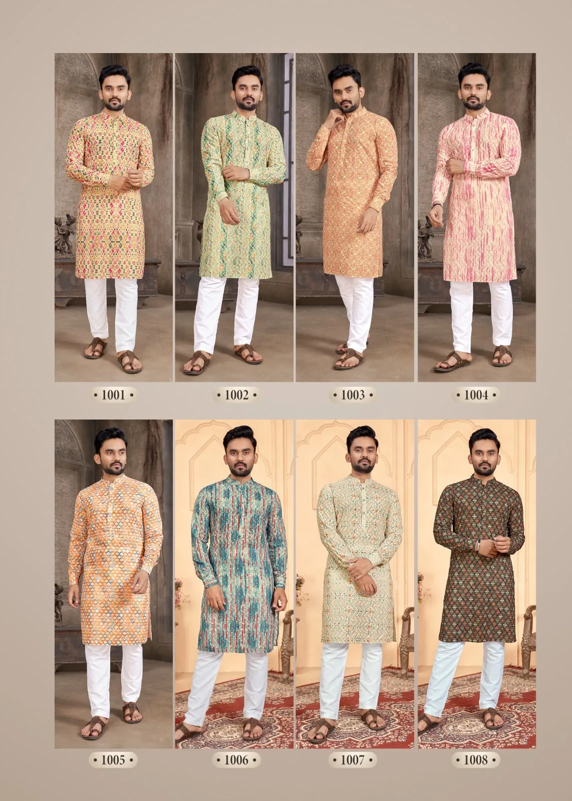 Men's Cotton Schiffli Kurta with Payjama