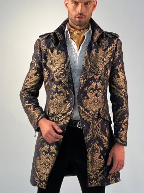 Mens Long coat, Majesty Gold