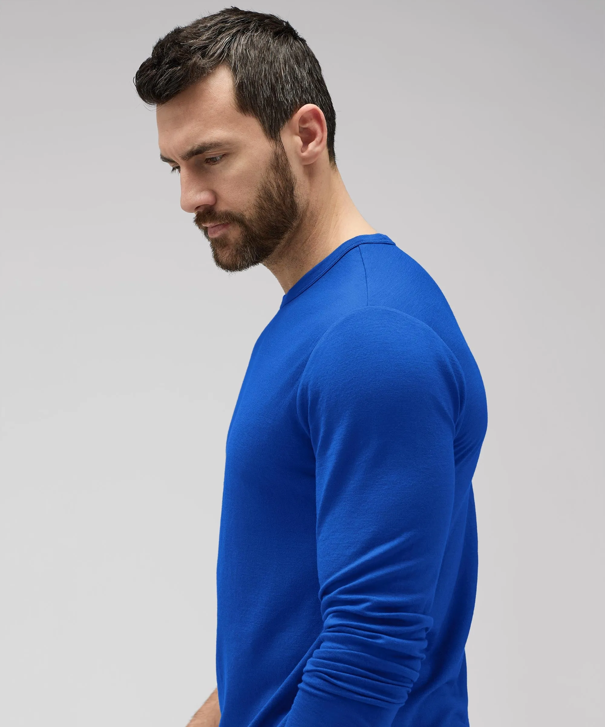 Men's Long Sleeve Merino Crew