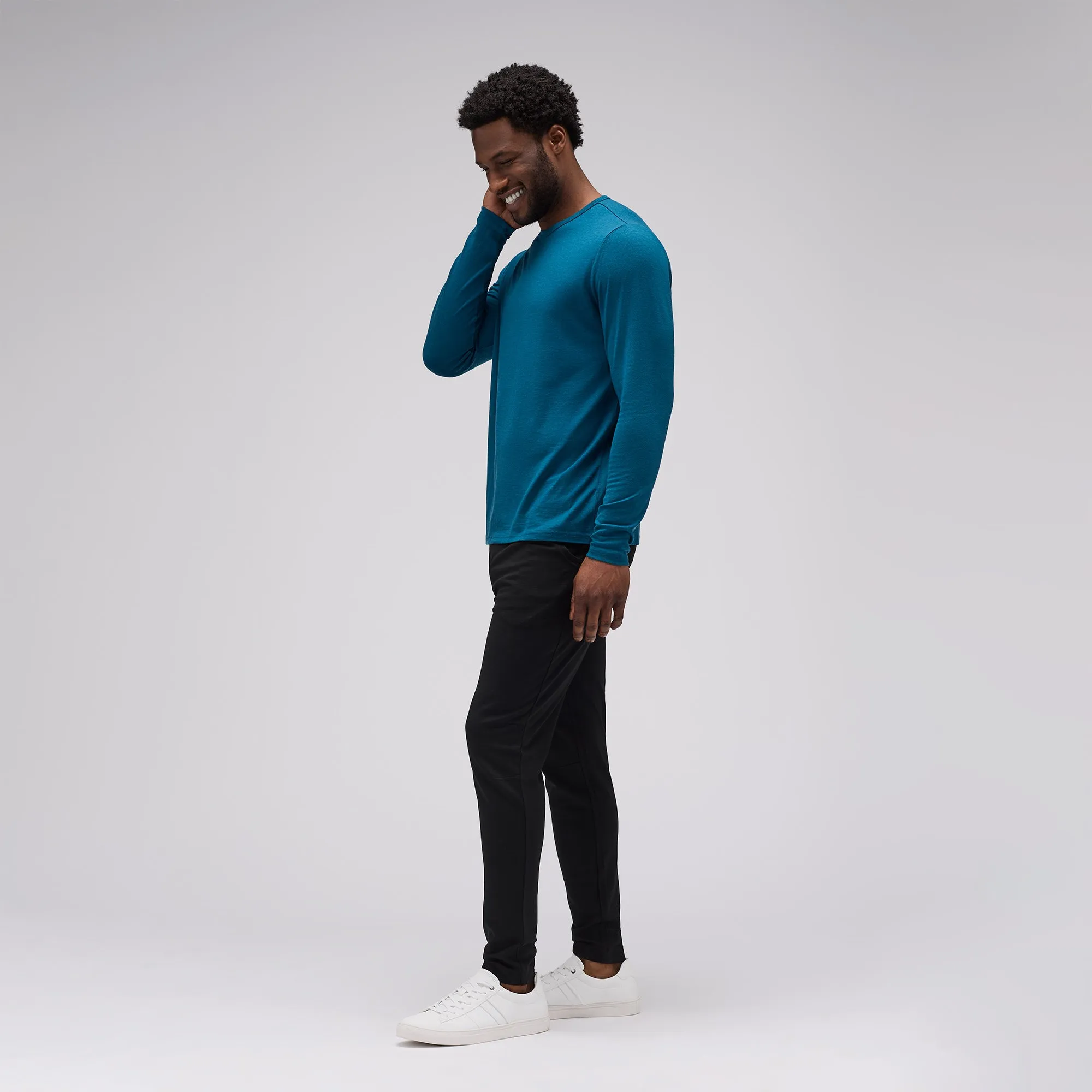 Men's Long Sleeve Merino Crew