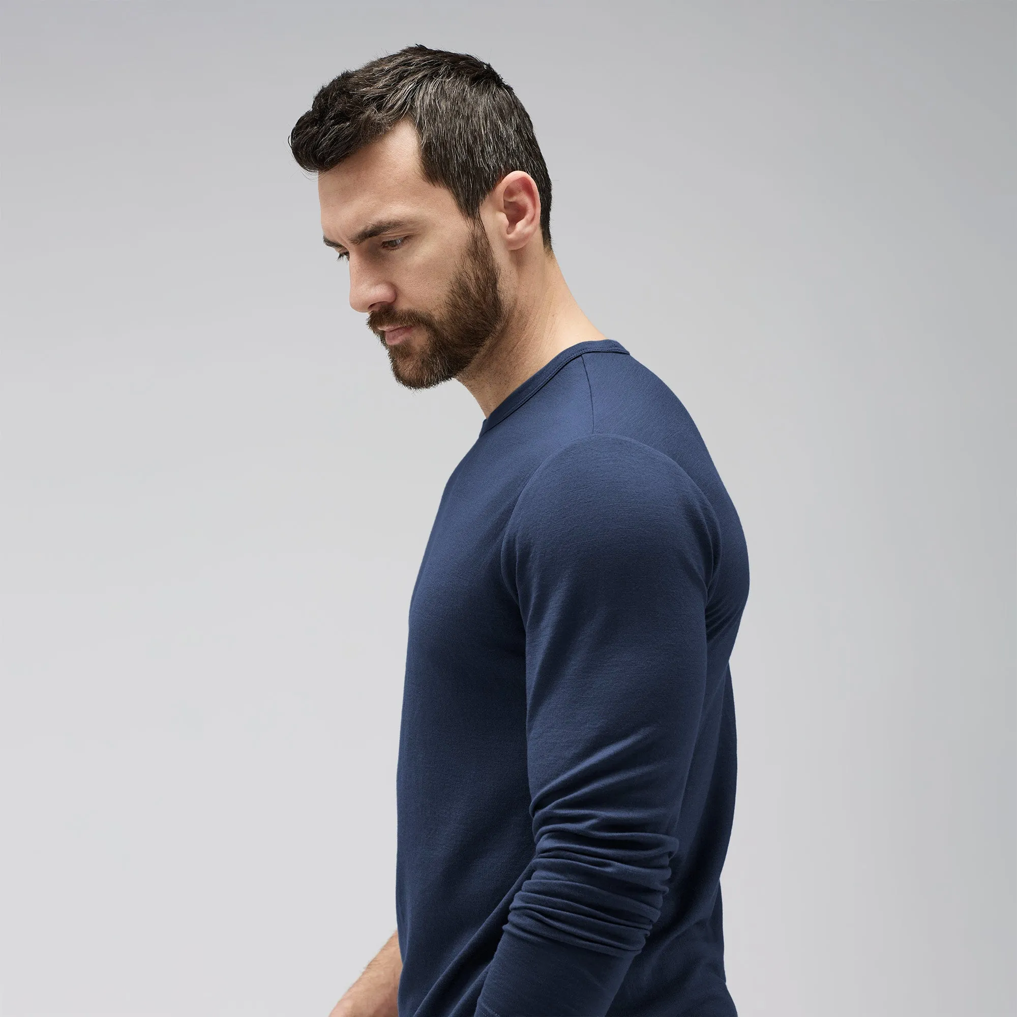 Men's Long Sleeve Merino Crew