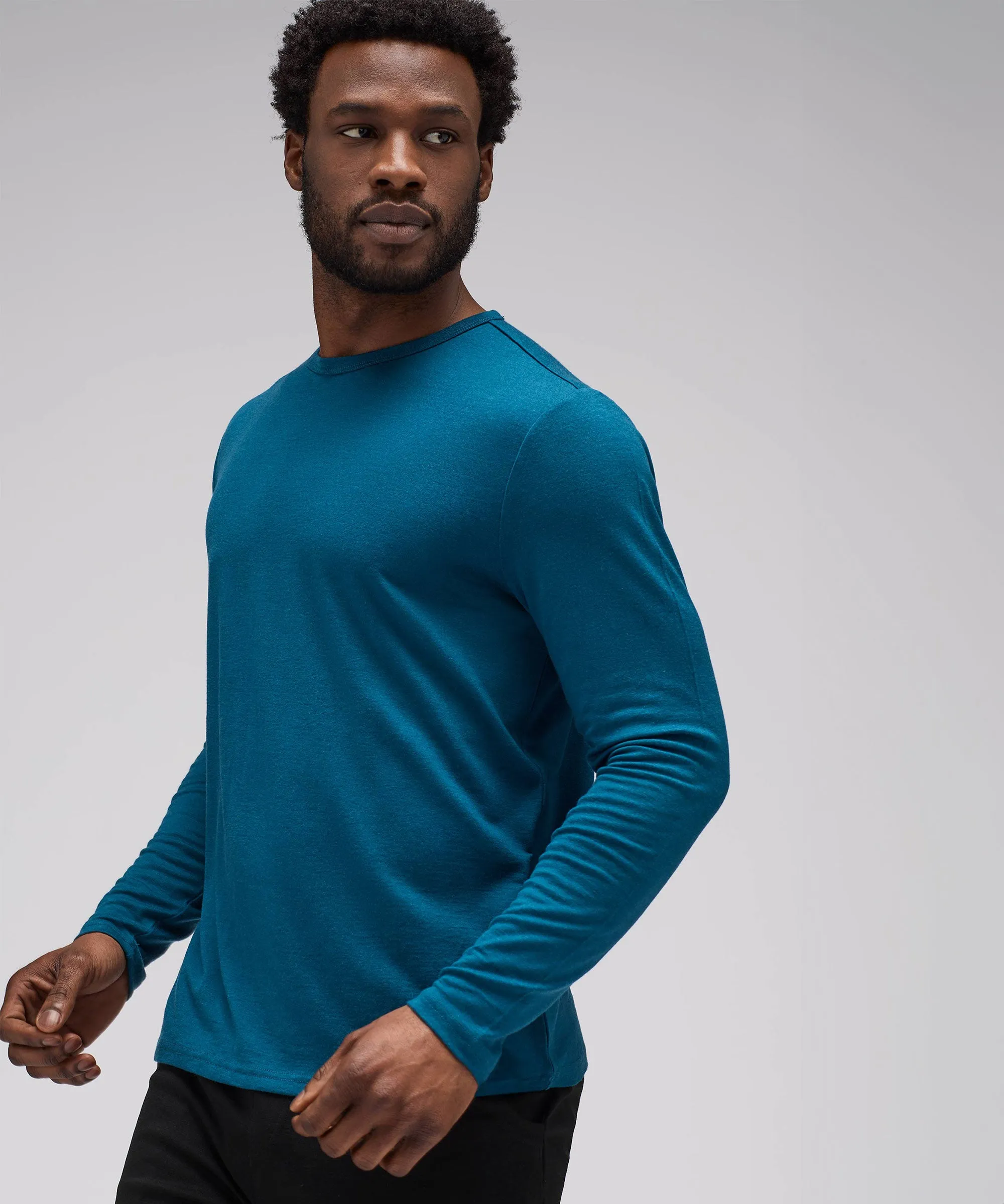 Men's Long Sleeve Merino Crew