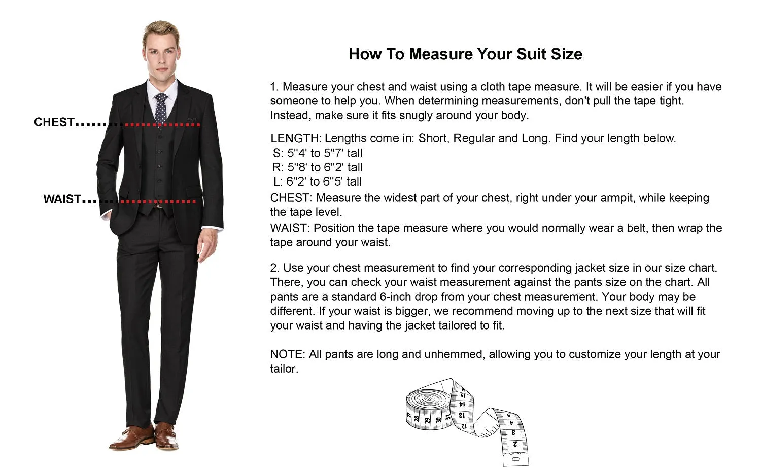 Men's Signature 3-Piece Slim Fit Suits (Ivory)