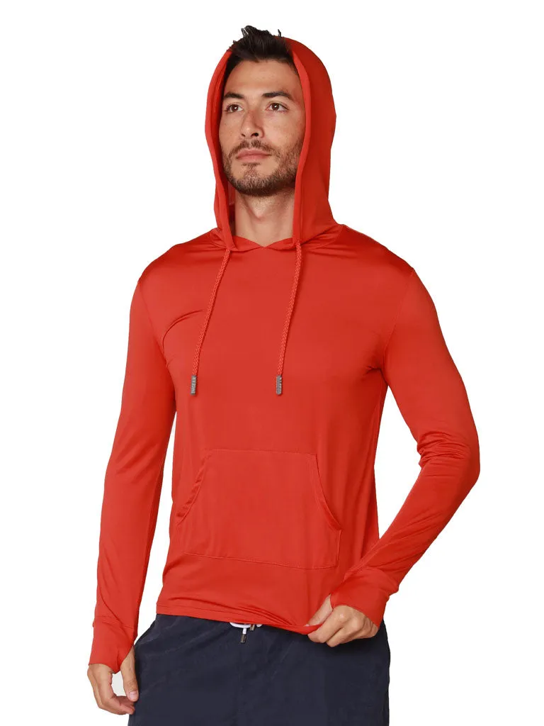 Men's solid color hoodies