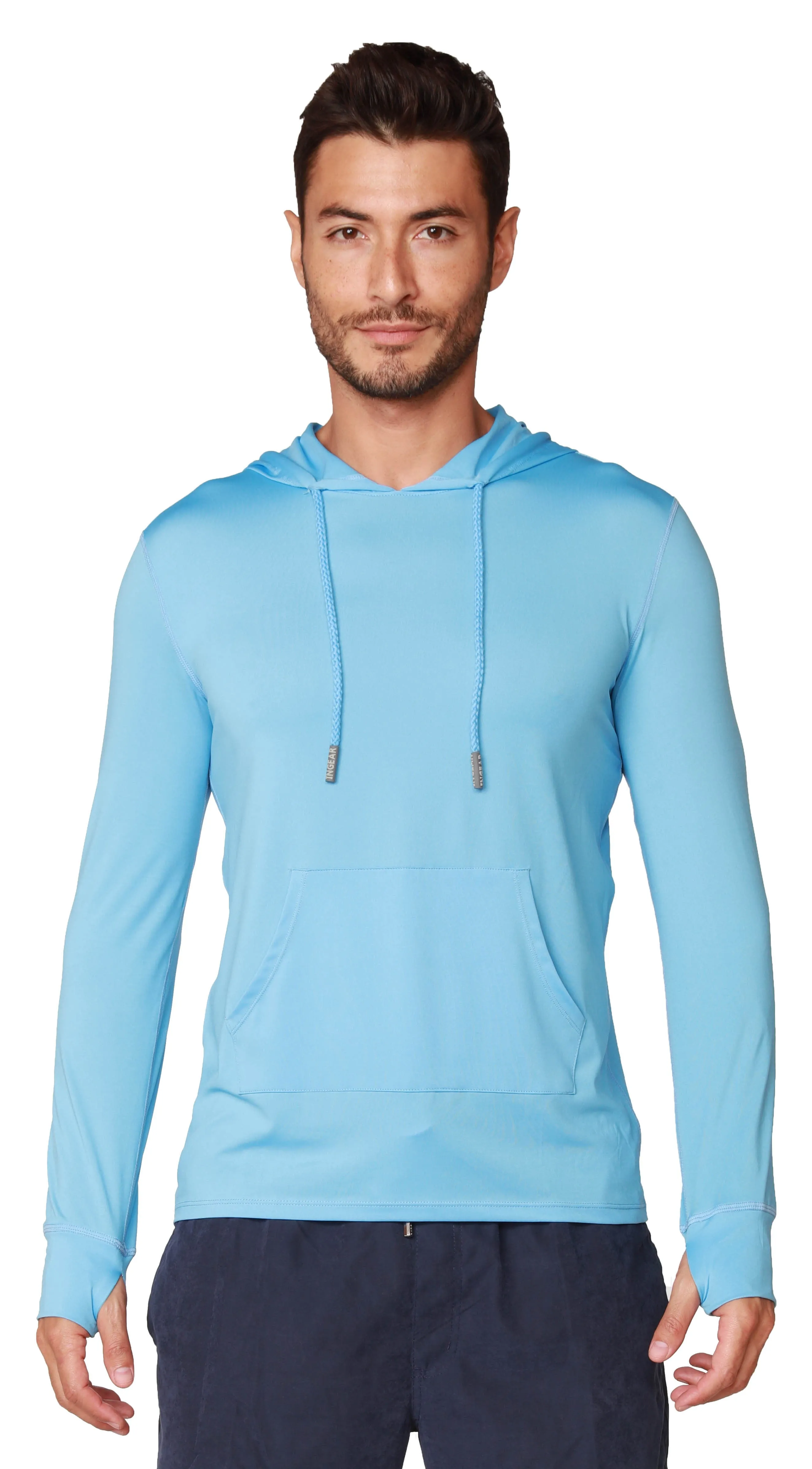 Men's solid color hoodies