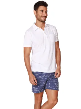 Men's Swim Trunks with whales diving