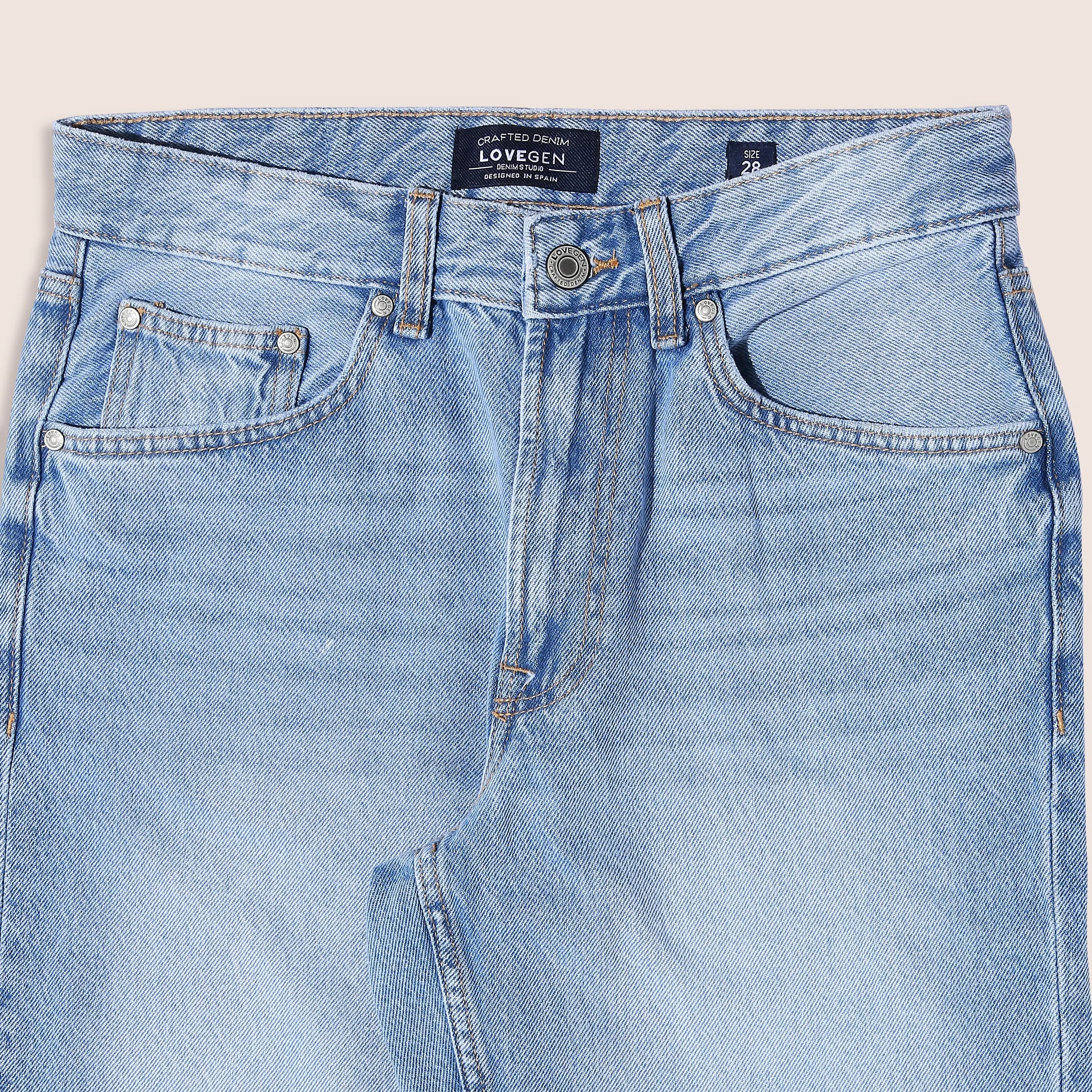 Mid Blue Men's Slim Fit Denim