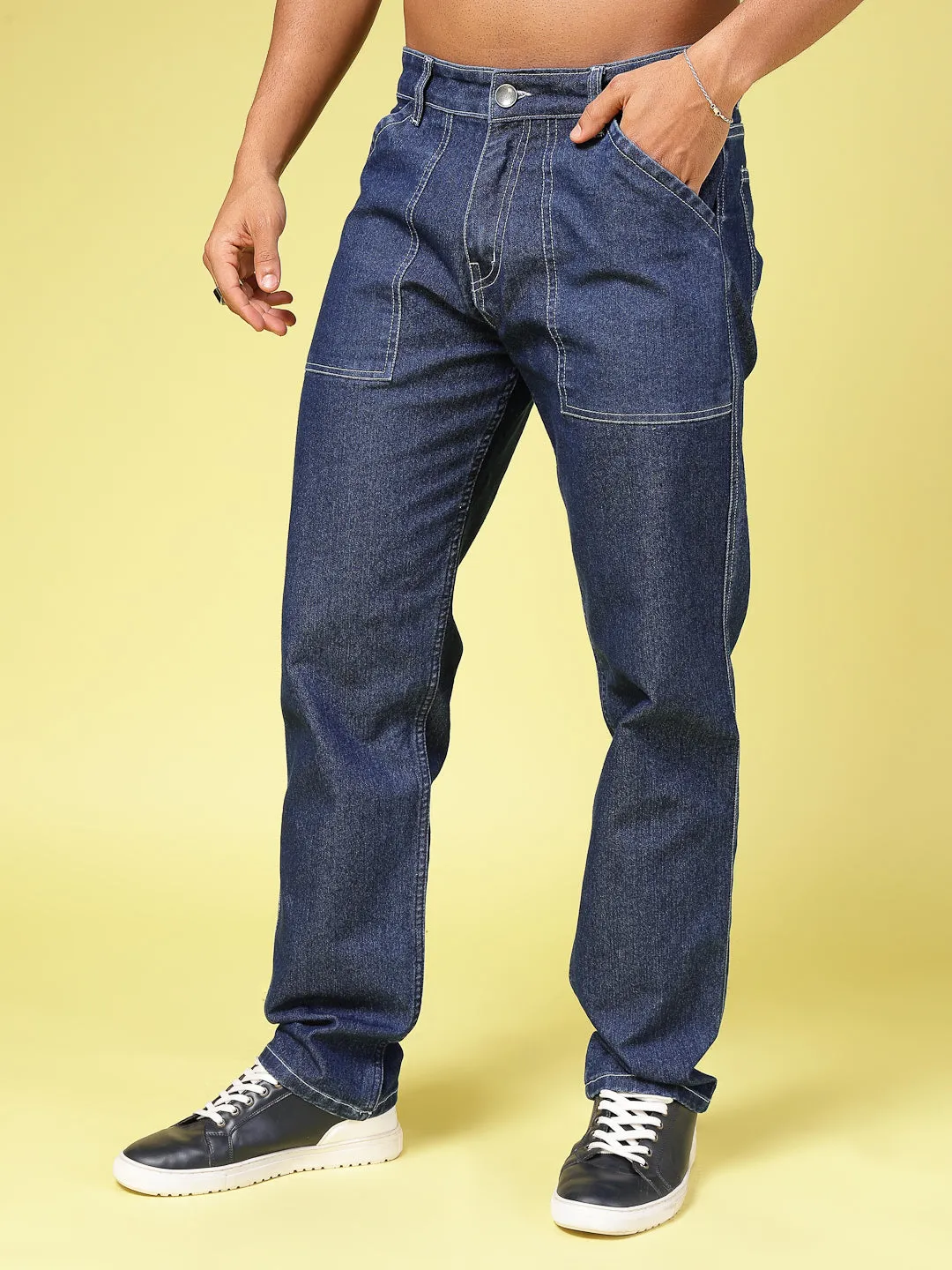 Modern Straight Fit Cotton Denim Jeans