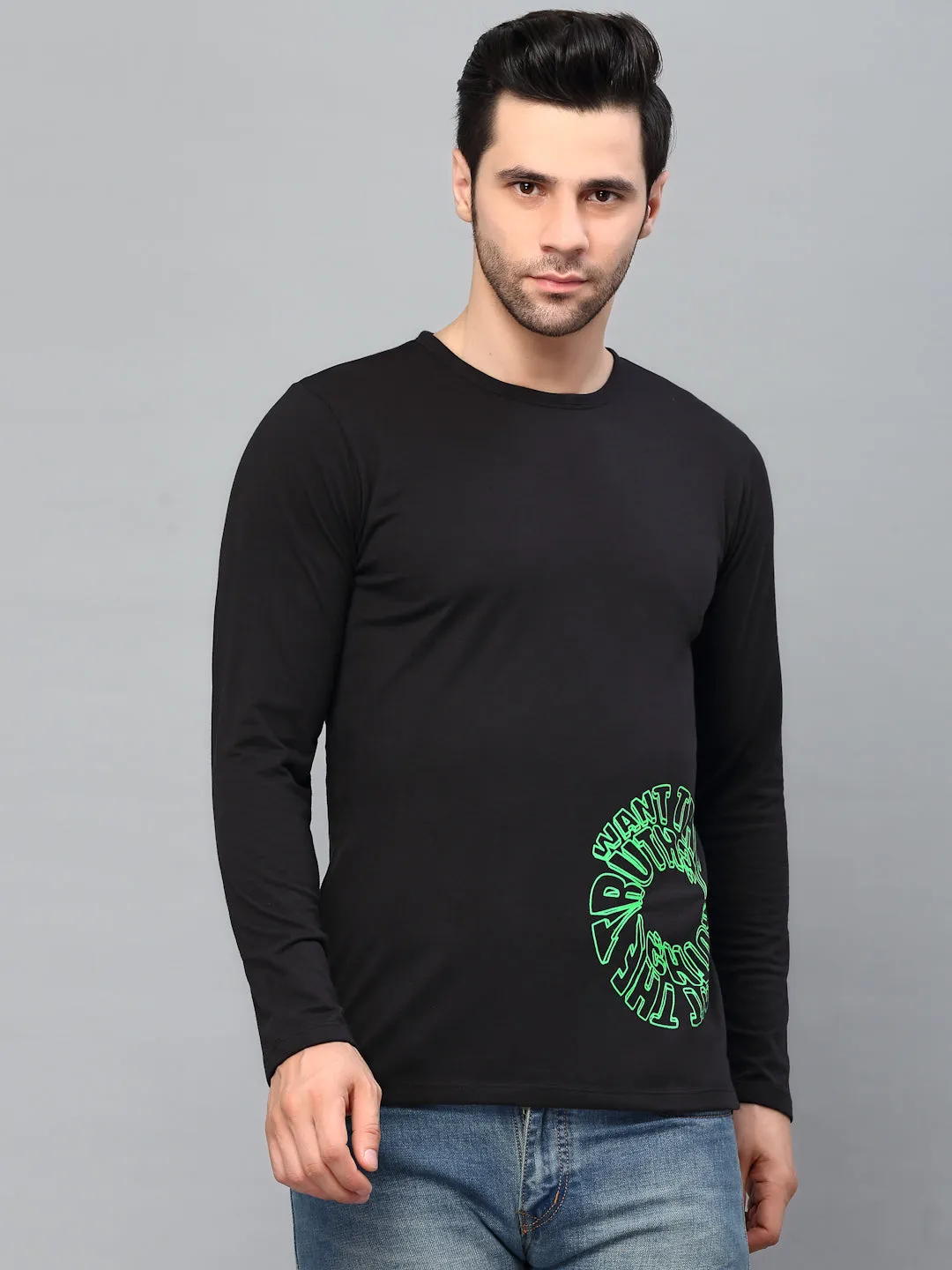 Neon Print Full Sleeve T-shirt