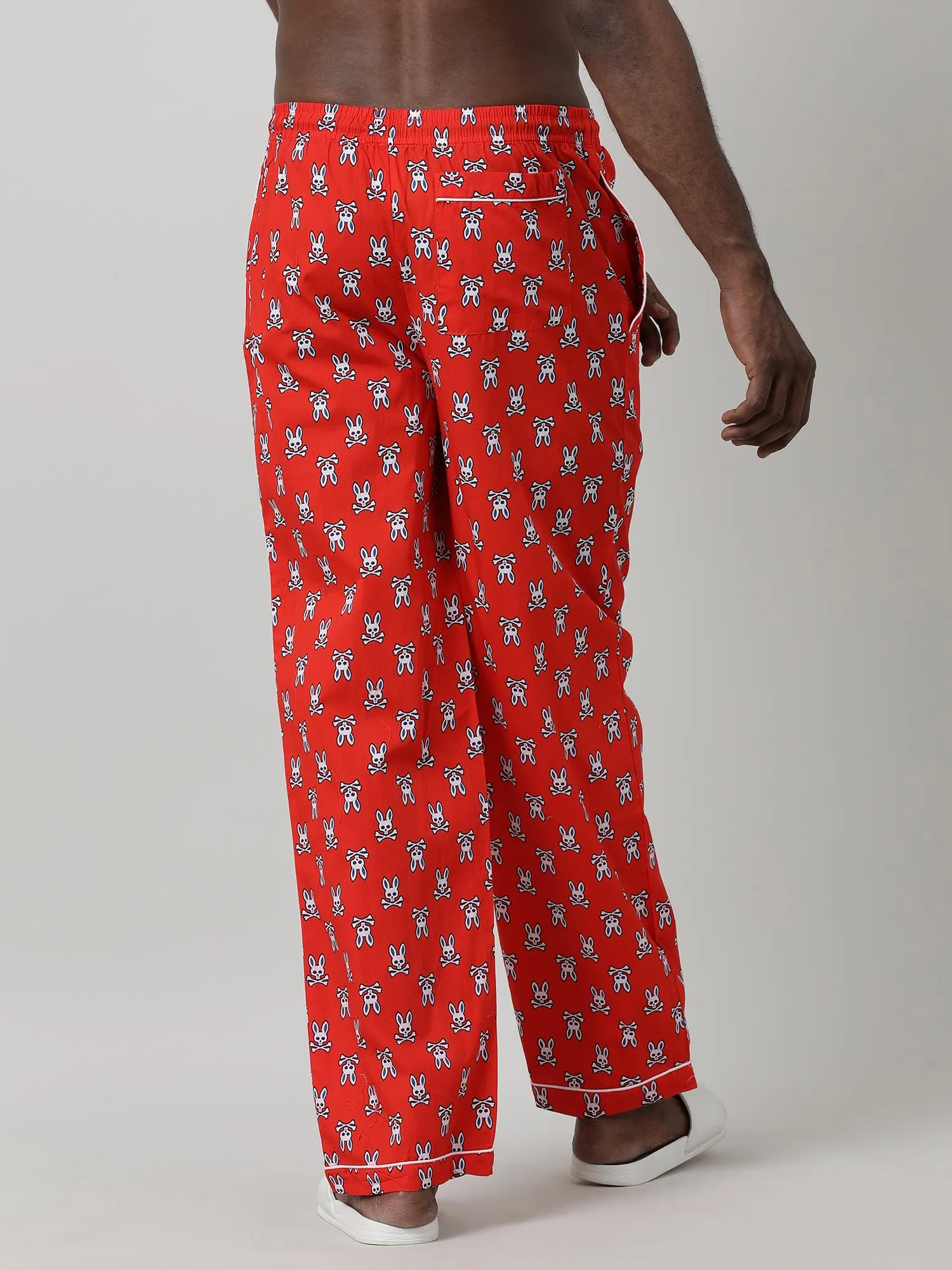 Orange Cotton Joggers Pants