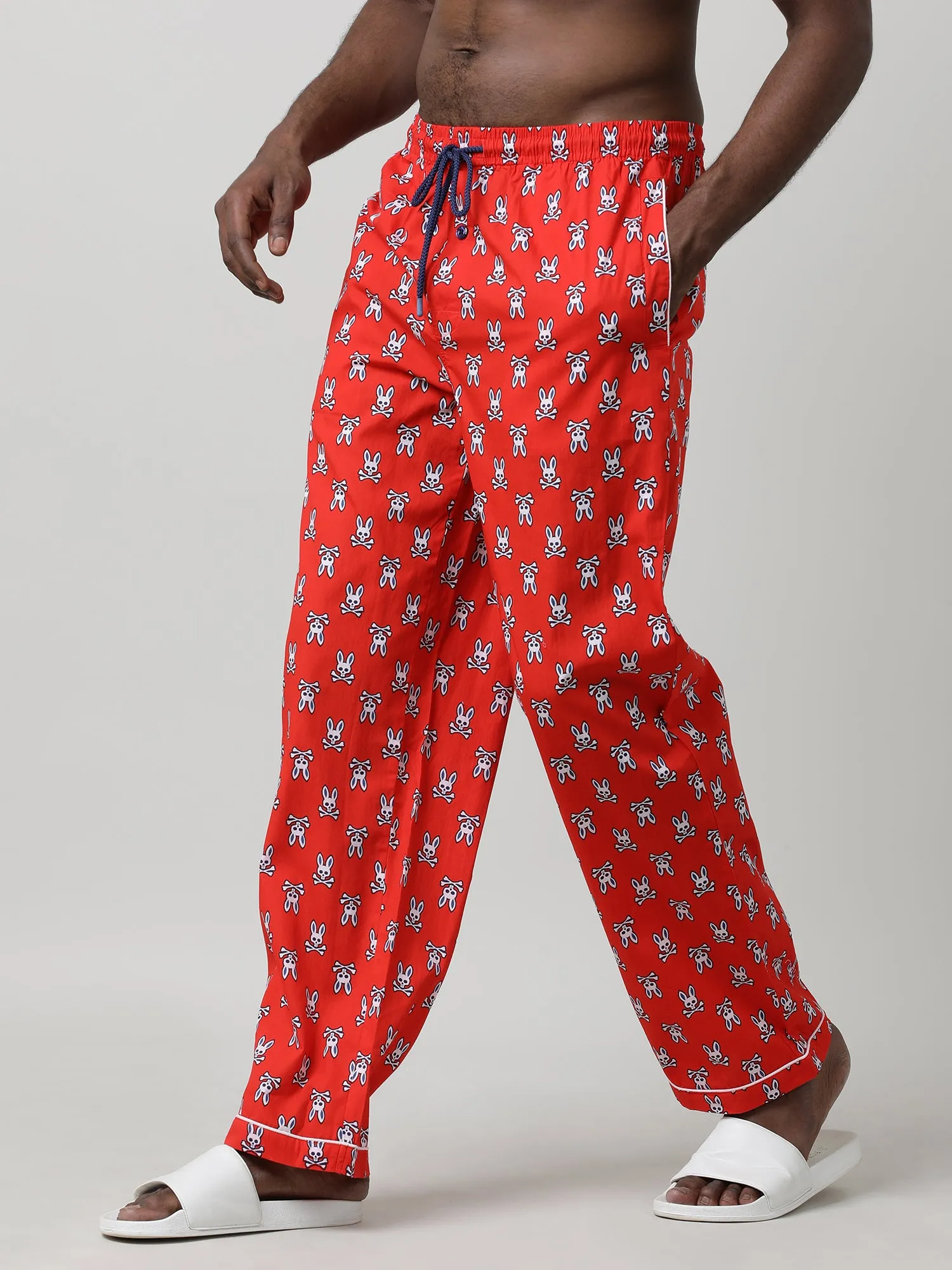 Orange Cotton Joggers Pants