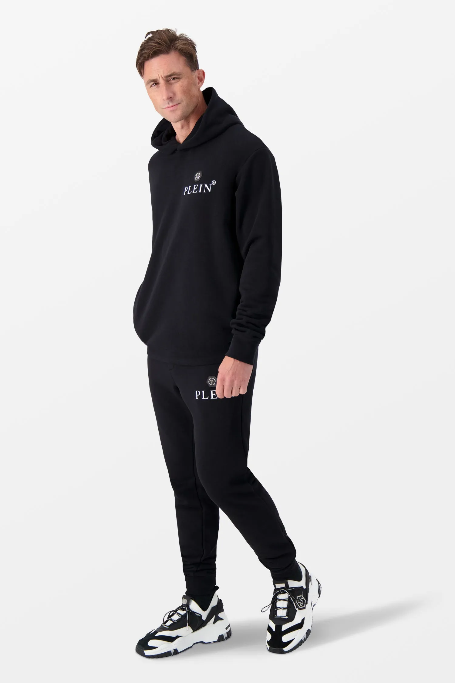 Philipp Plein Black Hexagon Hoodie