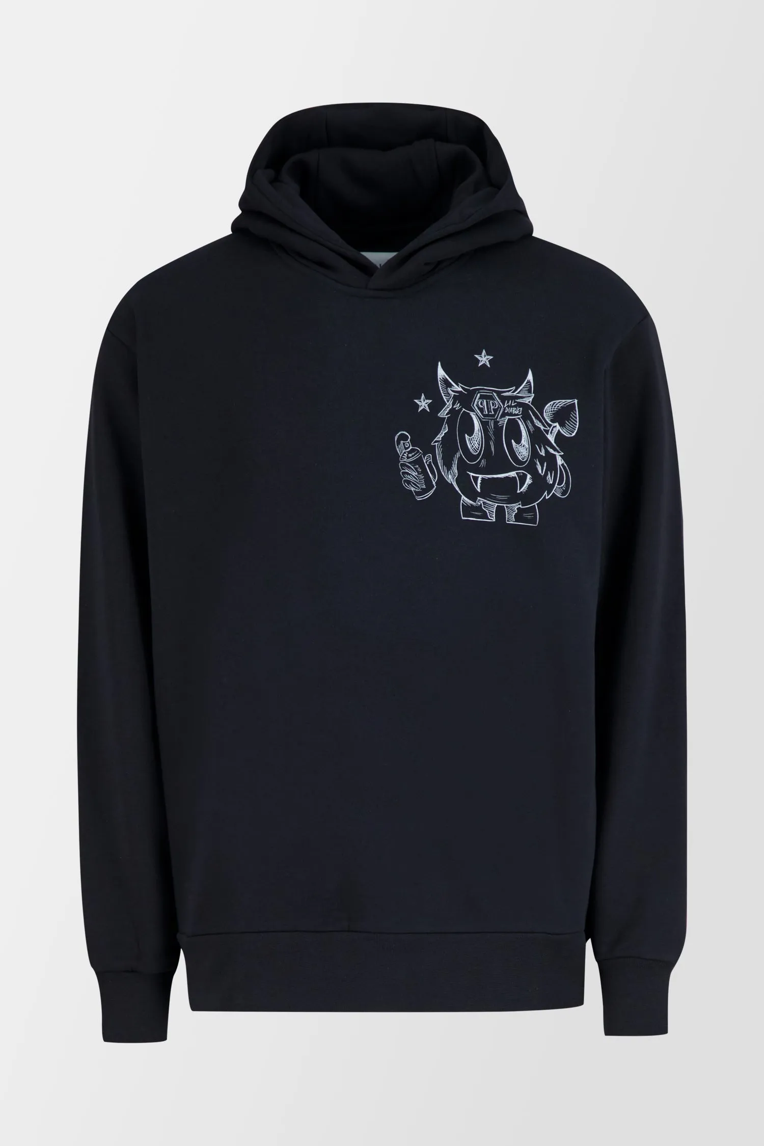 Philipp Plein Black Monster Hoodie