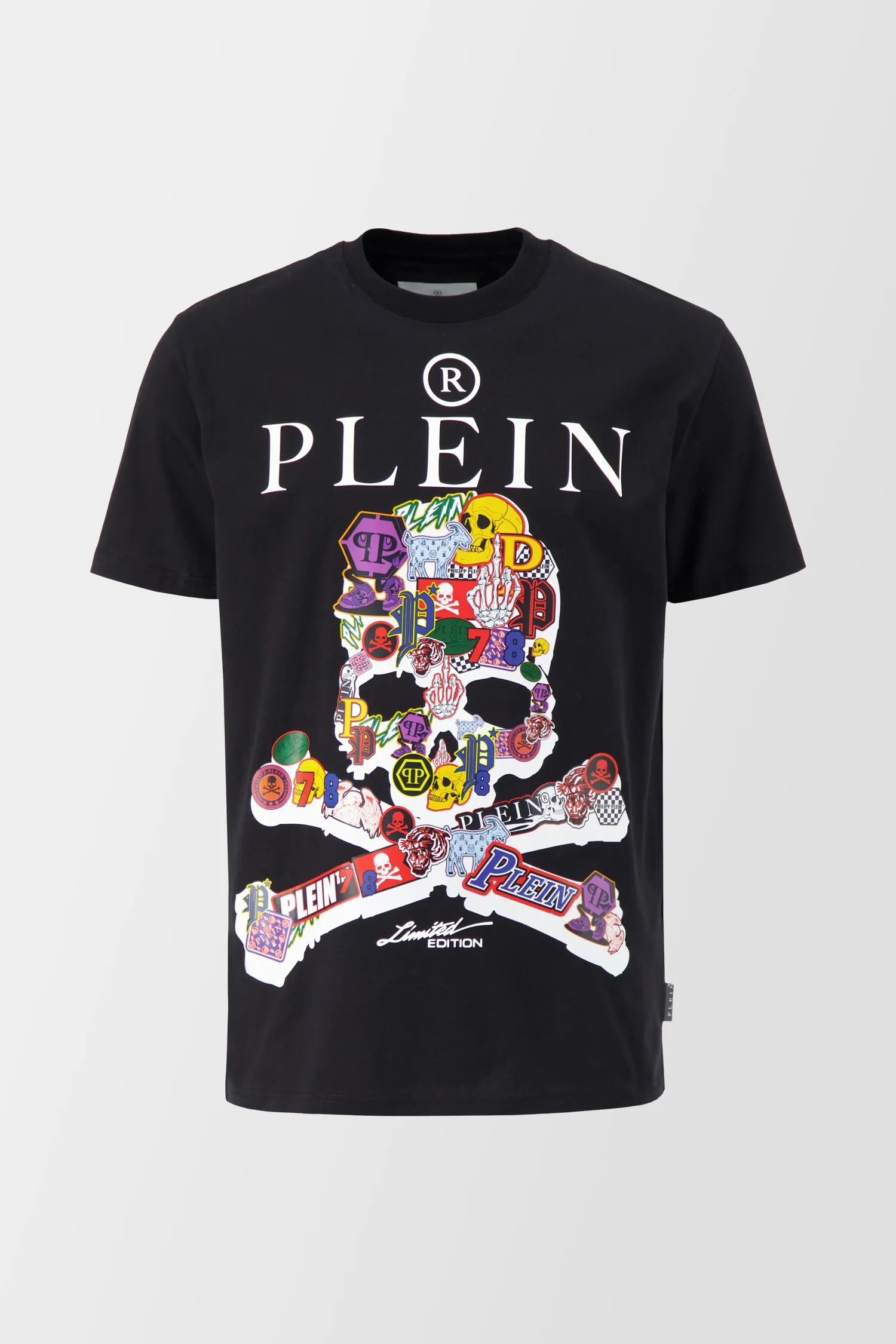 Philipp Plein Black Round Neck Skull T-Shirt