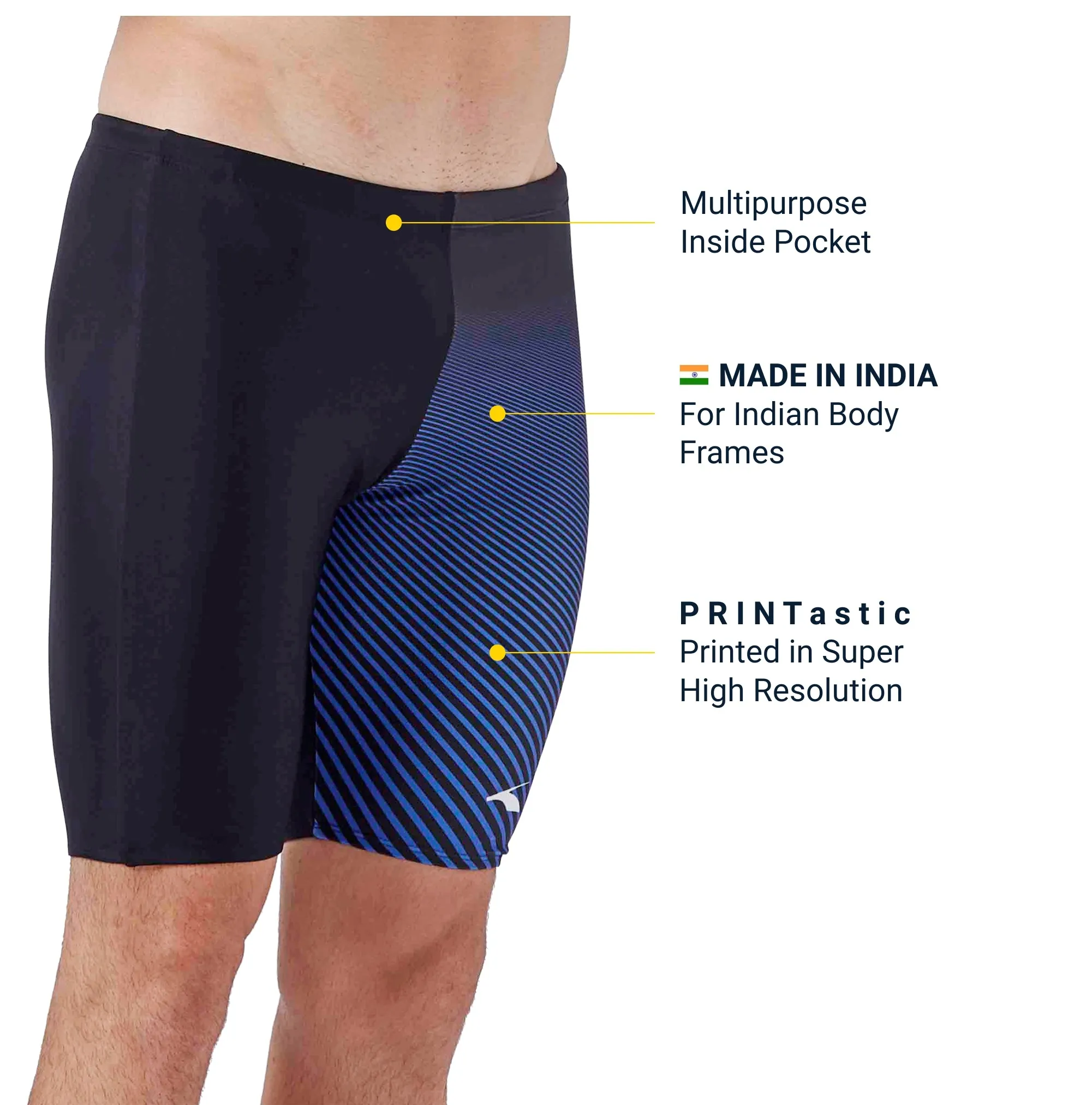 Power Lane Men's JAMMER  (Sun Protected and Chlorine Tested)