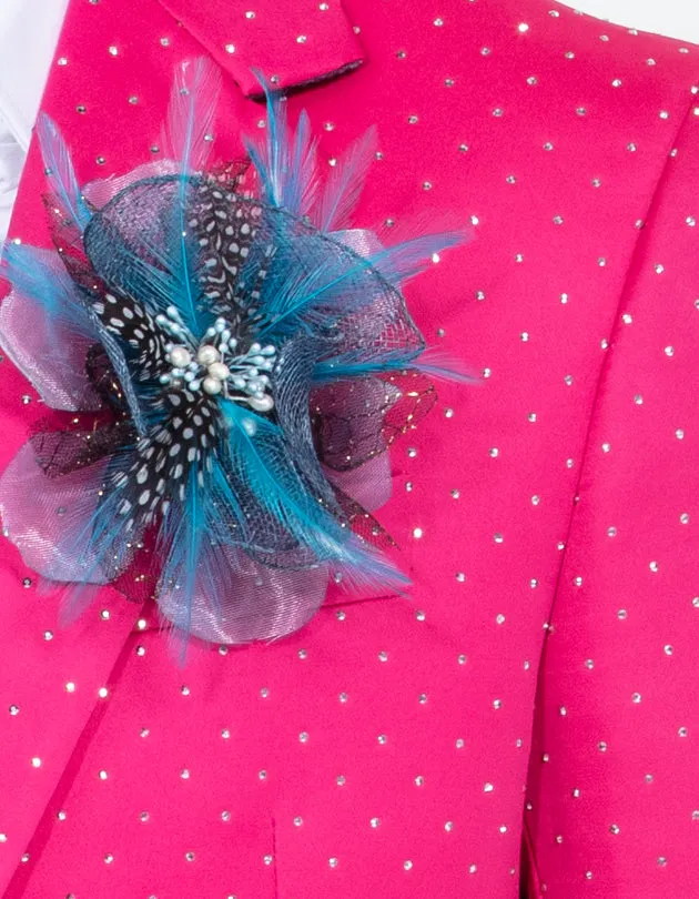 rhinestone suit pink