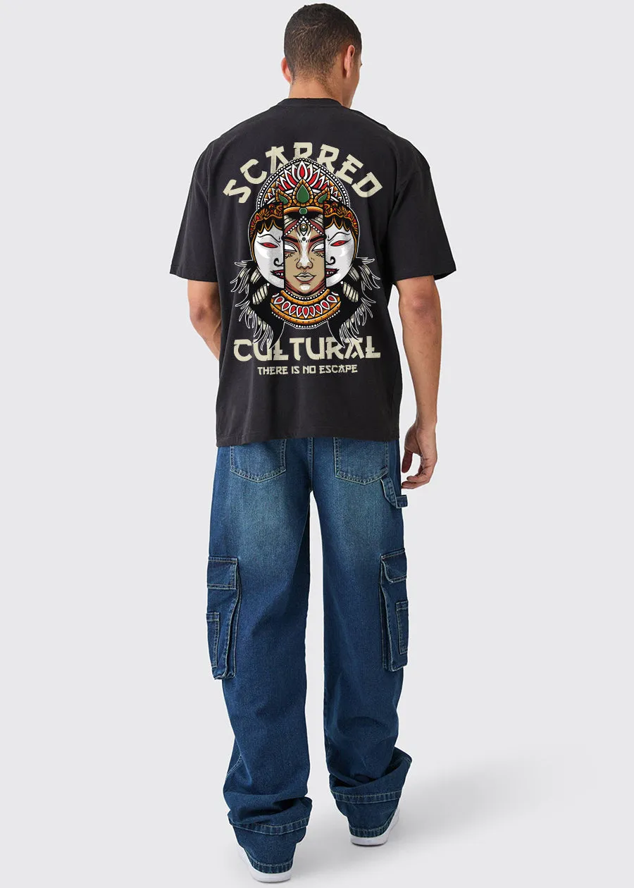 Scarred Men Oversized T-Shirt