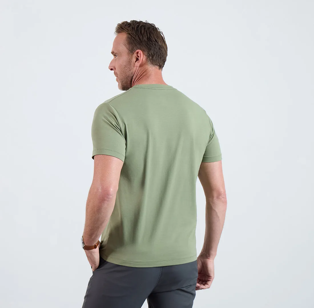 Threshold Crew Neck T-Shirt Slim Fit - Sage Green