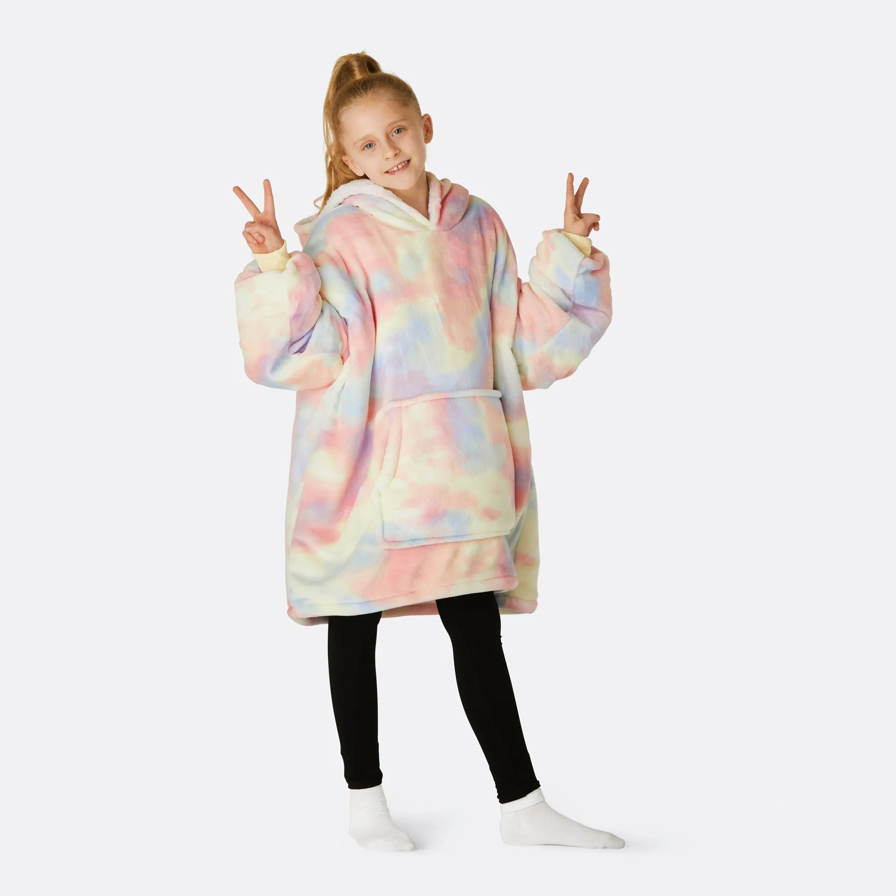 Tie Dye Pastell HappyHoodie Barn