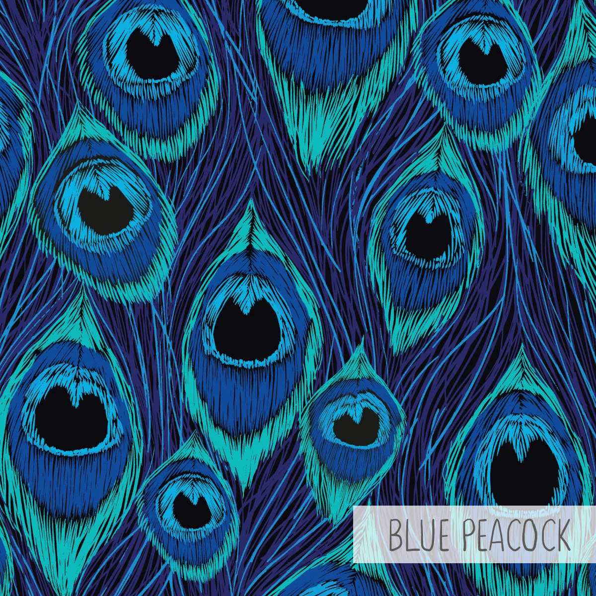 Unisex Leggings | Blue Peacock